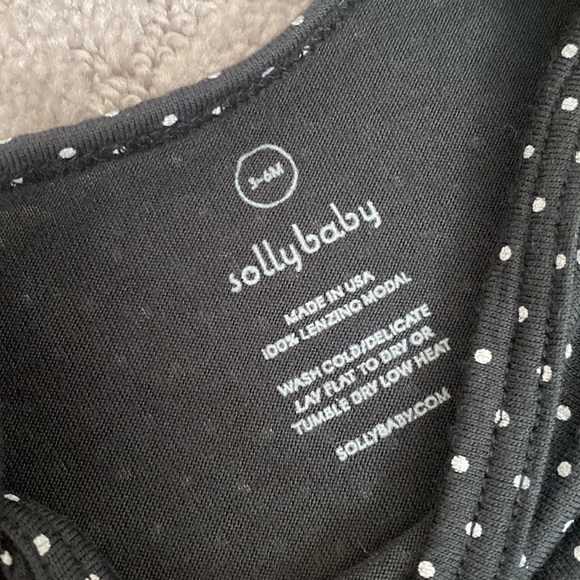 Solly Baby Sleep Gown in Black Polka Dot 3-6 Month - Picture 2 of 3